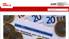 What Lohnspiegel.de website looked like in 2023 (This year)