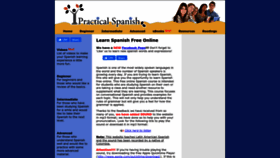 What Learnpracticalspanishonline.com website looked like in 2023 (This year)