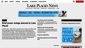 What Lakeplacidnews.com website looked like in 2023 (This year)