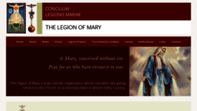 What Legionofmary.ie website looked like in 2023 (This year)