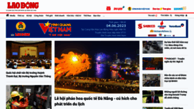 What Laodong.vn website looked like in 2023 (This year)
