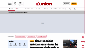 What Lunion.fr website looked like in 2023 (This year)