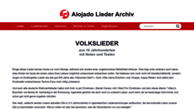 What Lieder-archiv.de website looked like in 2023 (This year)