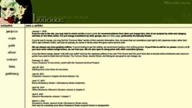 What Lililicious.net website looked like in 2023 (This year)