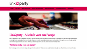 What Link2party.nl website looked like in 2023 (This year)