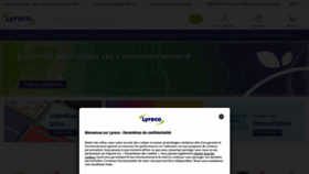 What Lyreco.fr website looked like in 2023 (This year)