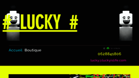 What Luckyislife.com website looked like in 2023 (This year)