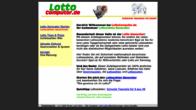 What Lottocomputer.de website looked like in 2023 (This year)