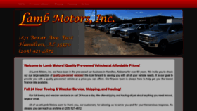 What Lambmotors.com website looked like in 2023 (This year)