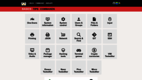 What Linuxcommandlibrary.com website looked like in 2023 (2 years ago)