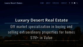 What Luxurydeserthomes.com website looked like in 2023 (This year)