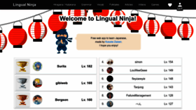 What Lingual-ninja.com website looked like in 2023 (This year)