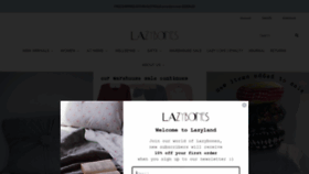 What Lazybones.com.au website looked like in 2023 (This year)