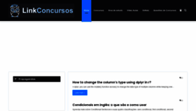 What Linkconcursos.com.br website looked like in 2023 (This year)