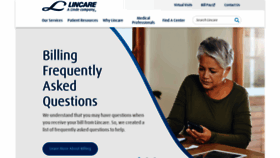 What Lincare.com website looked like in 2023 (This year)
