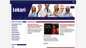 What Lekari.sk website looked like in 2023 (This year)