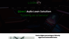 What Loanify.net website looked like in 2023 (This year)