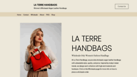 What Laterrehandbags.com website looked like in 2023 (This year)