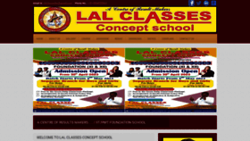 What Lalclasses.com website looked like in 2023 (This year)