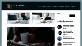 What Lineone.ro website looked like in 2023 (This year)