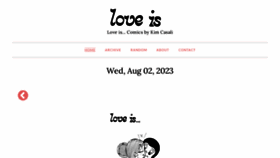 What Loveiscomics.com website looked like in 2023 (This year)
