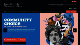 What Lincolnmuseum.com website looked like in 2023 (This year)