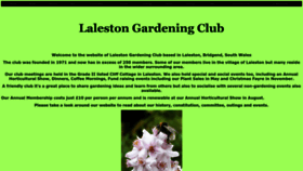 What Lalestongardenclub.co.uk website looked like in 2023 (This year)