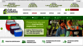 What Lojadascadeiras.com.br website looked like in 2023 (This year)