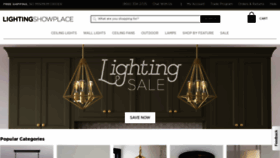 What Lightingshowplace.com website looked like in 2023 (This year)