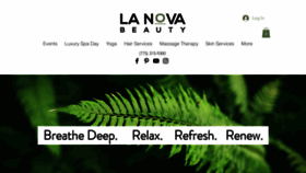 What Lanovabeauty.com website looked like in 2023 (This year)