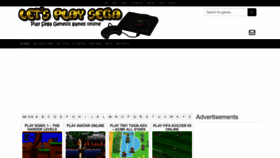 What Letsplaysega.com website looked like in 2023 (This year)