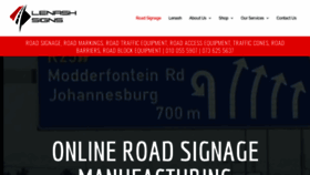 What Lenashsigns.co.za website looked like in 2023 (This year)