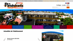 What Lesperseverants.fr website looked like in 2023 (This year)