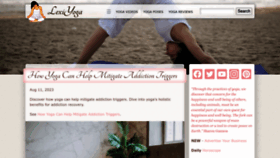 What Lexiyoga.com website looked like in 2023 (This year)