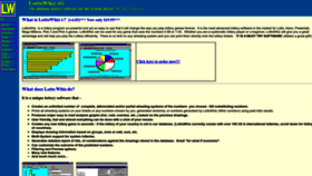 What Lottowhiz.com website looked like in 2023 (This year)