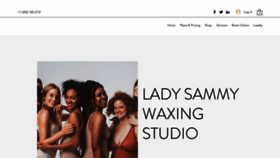 What Ladysammywaxing.com website looked like in 2023 (This year)