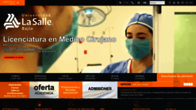 What Lasallebajio.edu.mx website looked like in 2023 (This year)