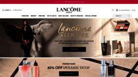 What Lancome-usa.com website looked like in 2023 (This year)