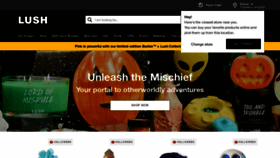 What Lushusa.com website looked like in 2023 (This year)