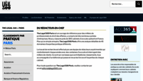 What Legal500.fr website looked like in 2023 (2 years ago)