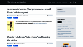 What Libertarianstandard.com website looked like in 2023 (This year)