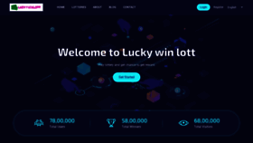 What Luckywinlott.in website looked like in 2023 (This year)