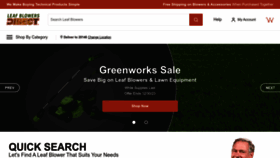 What Leafblowersdirect.com website looked like in 2023 (This year)