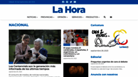 What Lahora.com.ec website looked like in 2023 (This year)