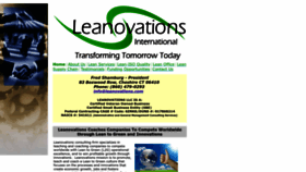 What Leanovations.com website looked like in 2023 (This year)