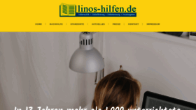 What Linos-hilfen.de website looked like in 2023 (This year)