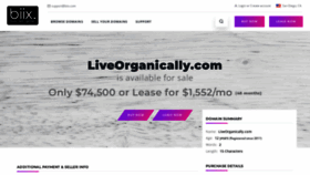 What Liveorganically.com website looked like in 2023 (2 years ago)