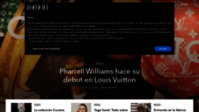 What Lofficiel.es website looked like in 2023 (This year)