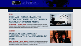 What Lahaine.org website looked like in 2023 (This year)