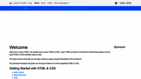 What Learn-html.org website looked like in 2023 (This year)